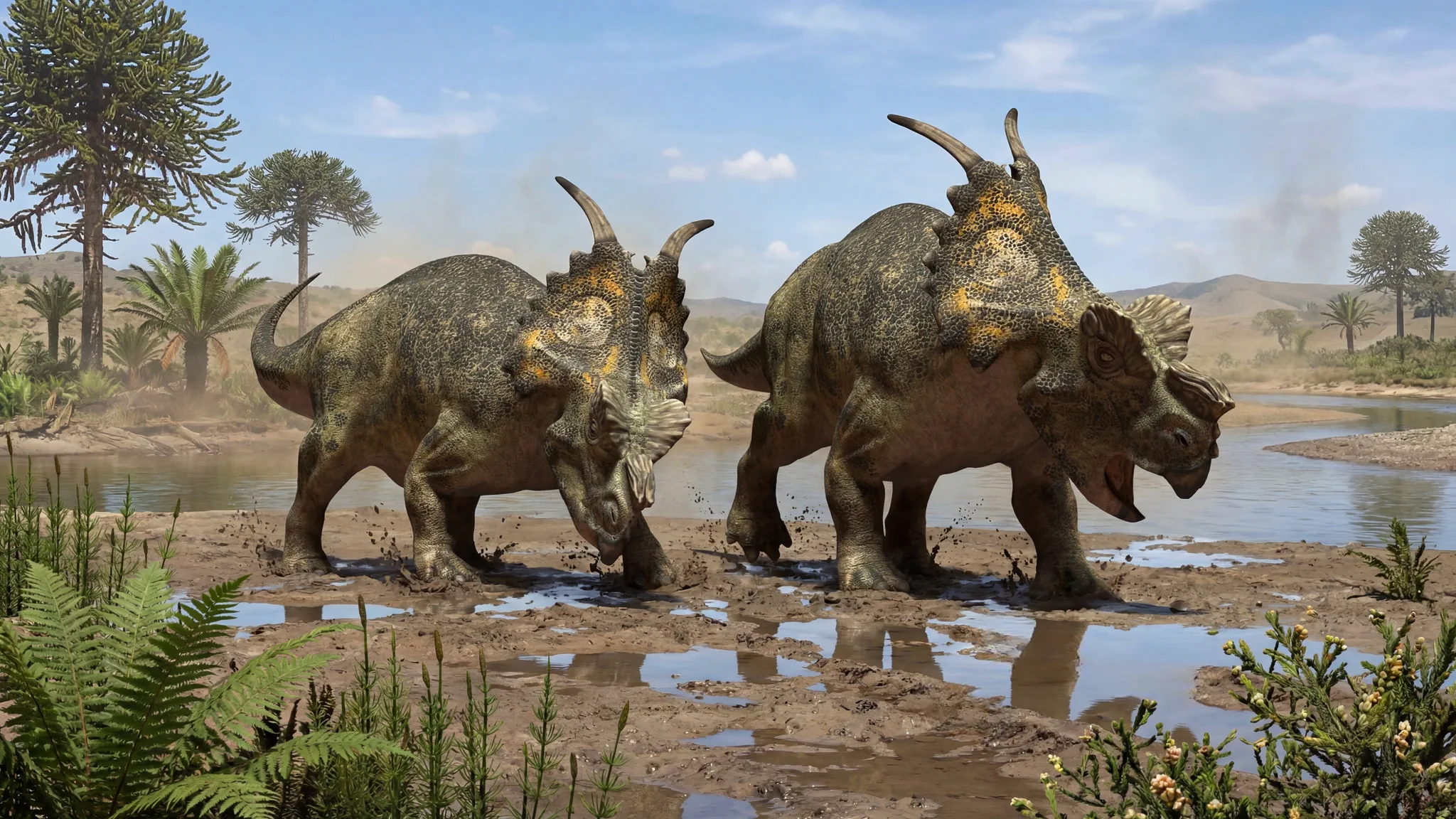 Achelousaurus horneri | Lagarto de Aqueloo | 83 a 70 millones de años