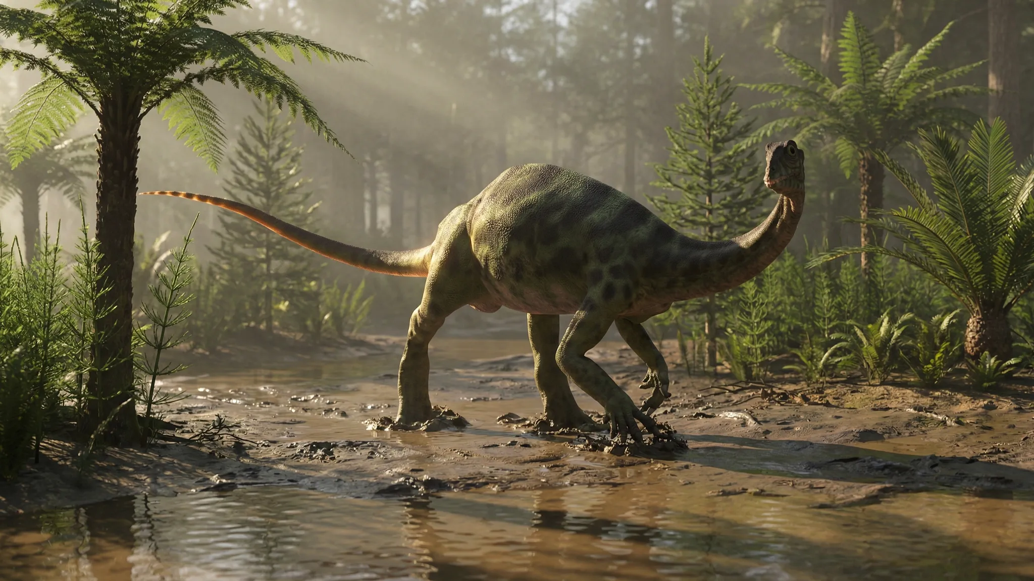 Anchisaurus polyzelus | Reptil cercano | 200 a 190 millones de años