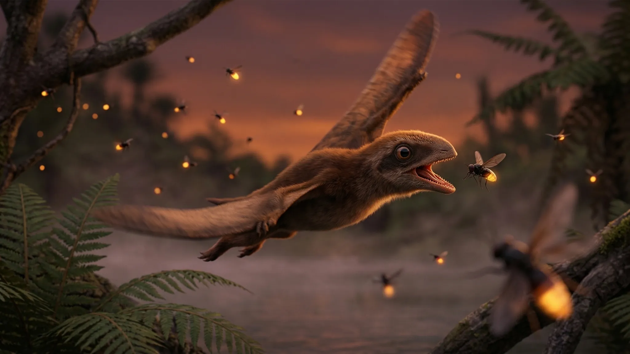 Batrachognathus volans | Mâchoire de grenouille volante | 161 à 155 millions d’années