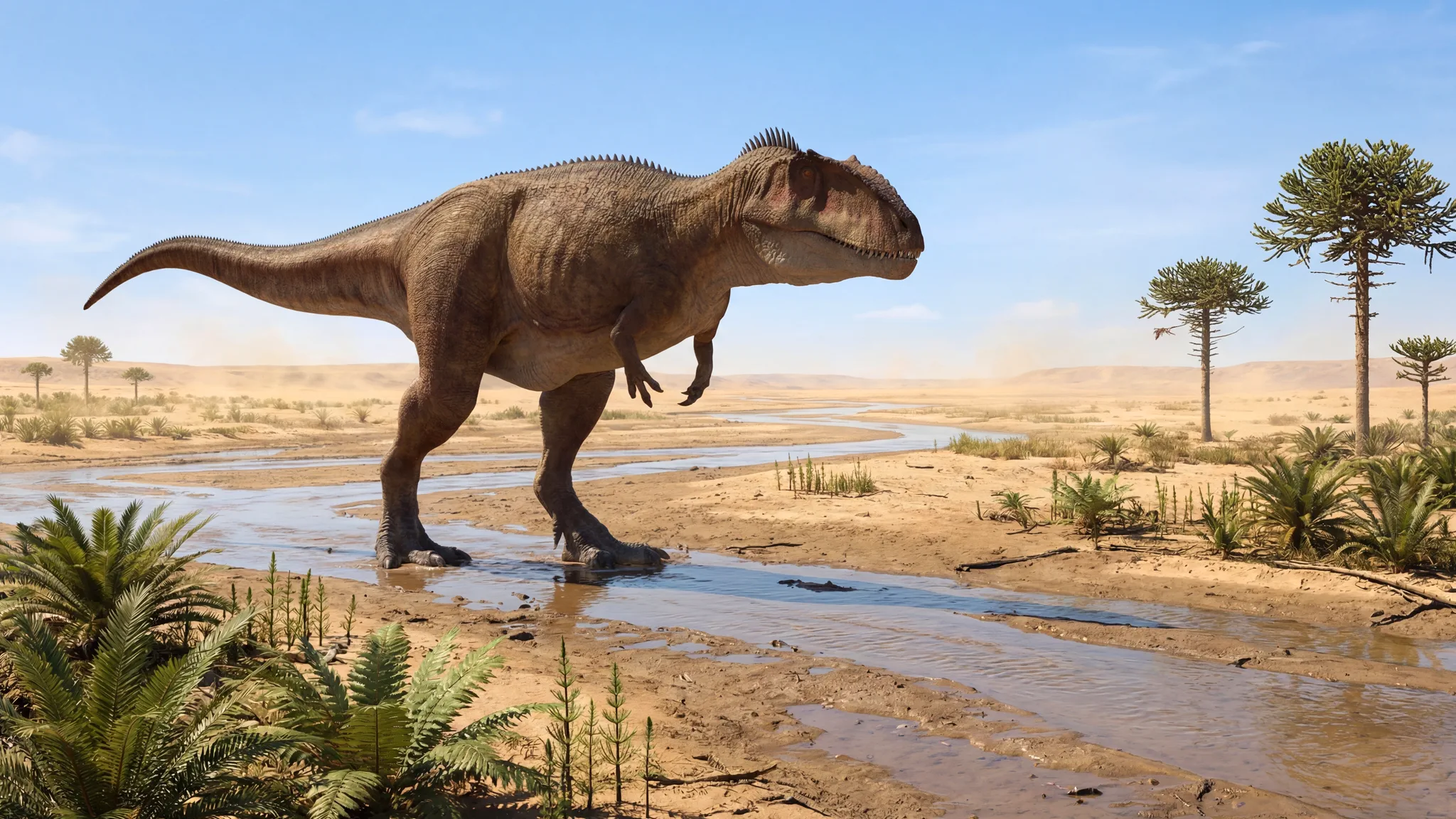 Carcharodontosaurus saharicus | Reptil diente de tiburón | 103 a 93 millones de años