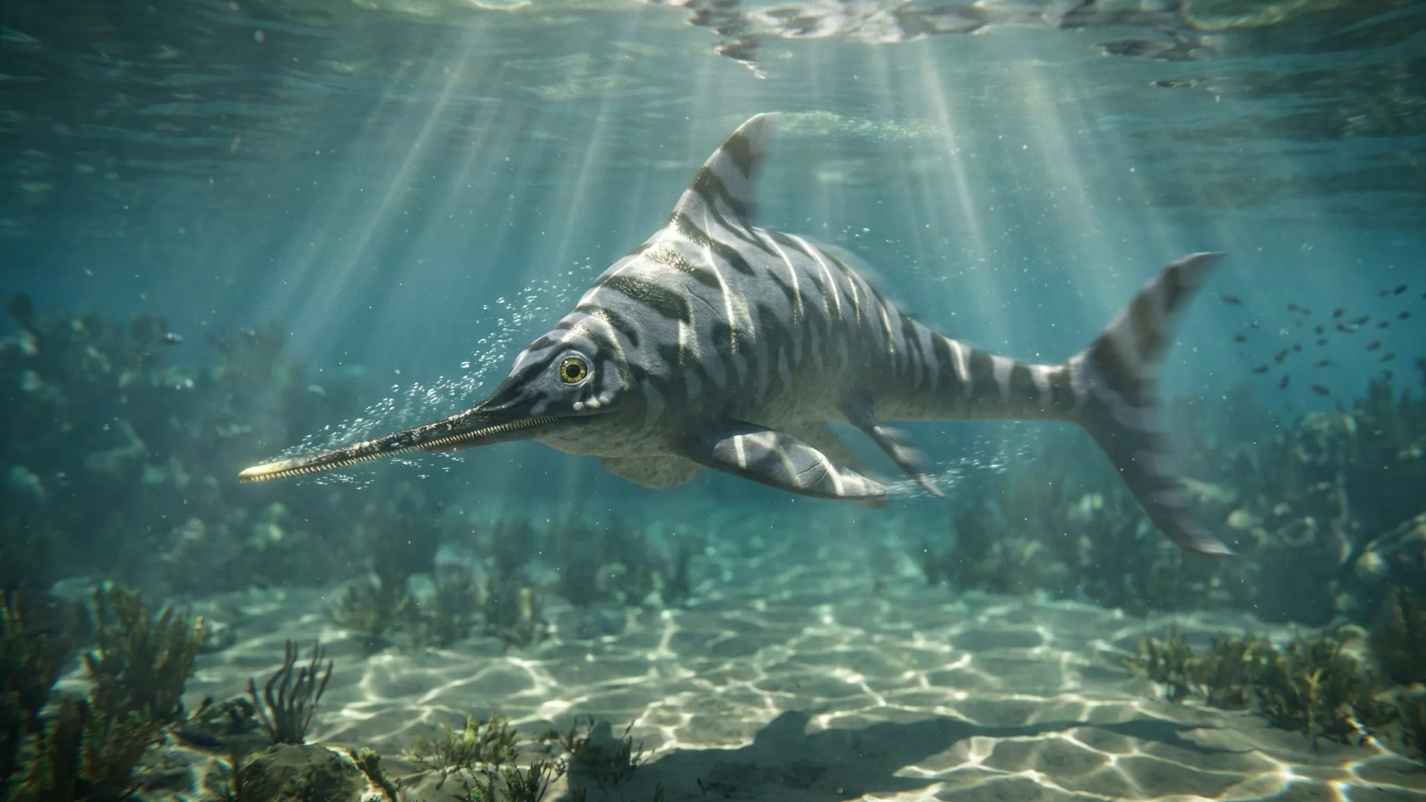 Eurhinosaurus longirostris | Lagarto de buen hocico | 200 a 190 millones de años