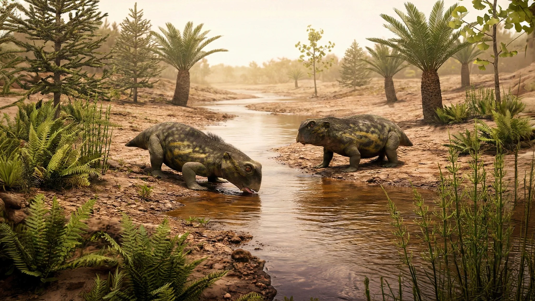 Lystrosaurus curvatus | Lézard pelle | 260 à 228 millions d'années