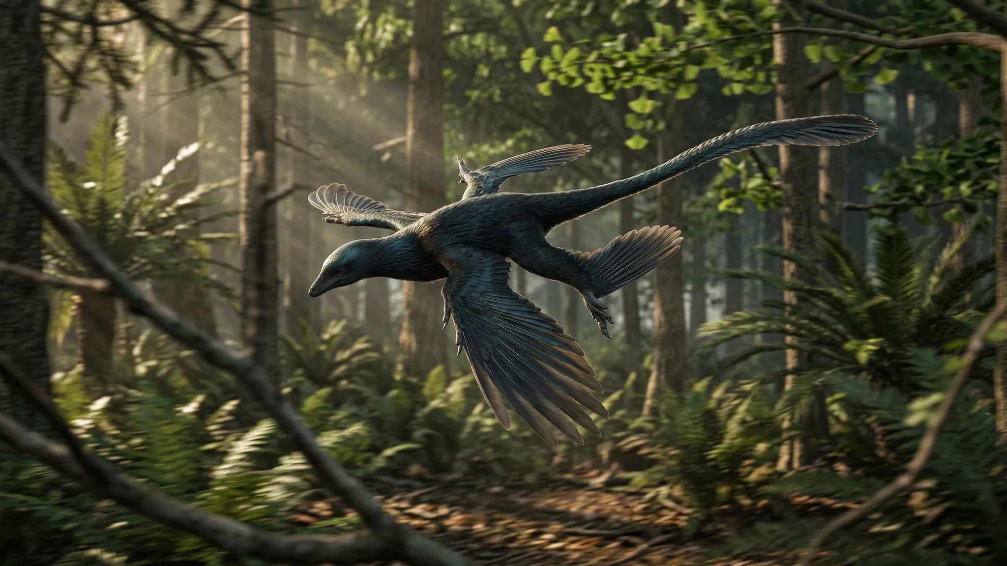Microraptor zhaoianus | Pequeño ladrón | 125 a 113 millones de años