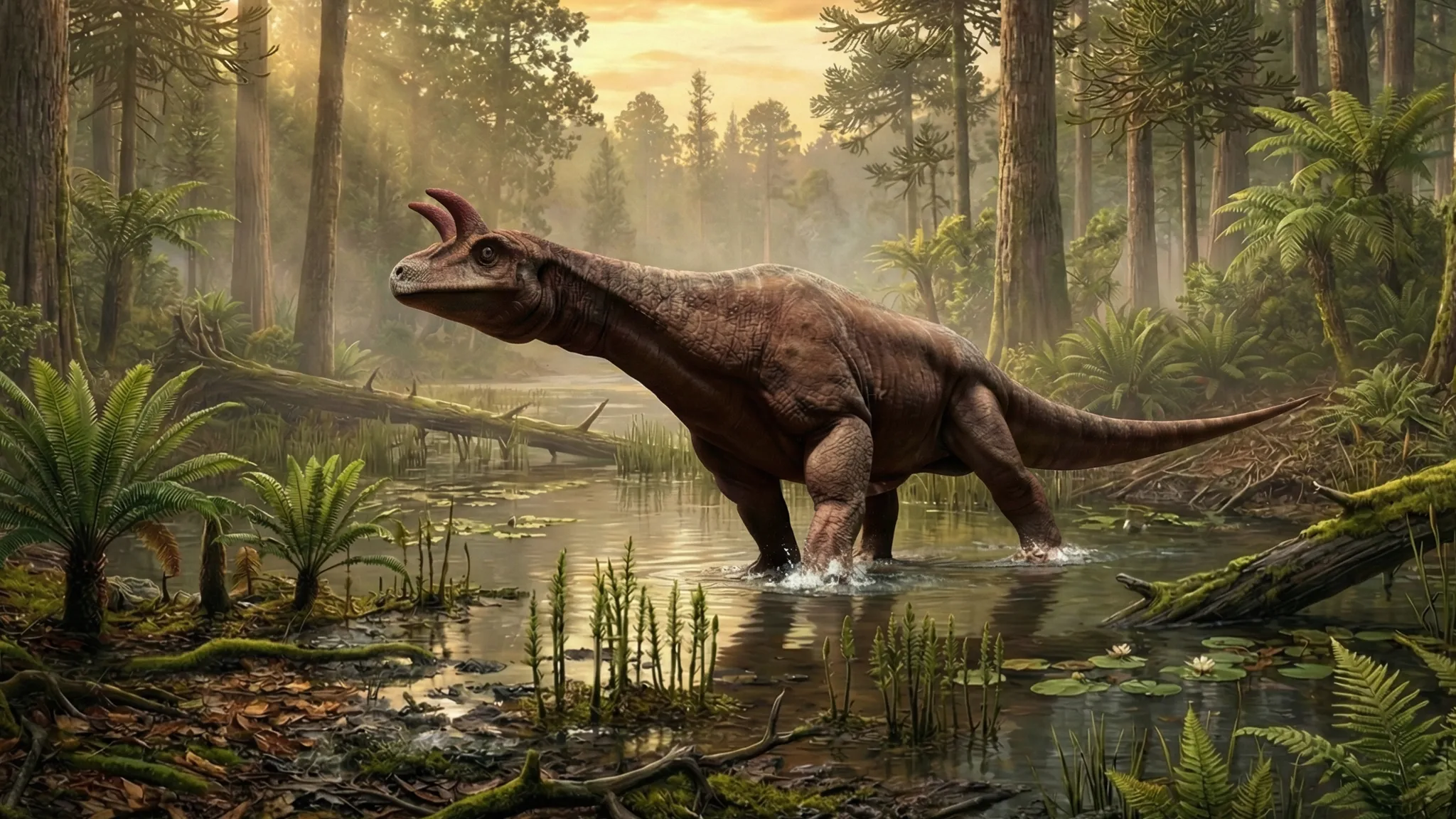 Shringasaurus indicus | Reptile à cornes | 237 à 227 millions d'années