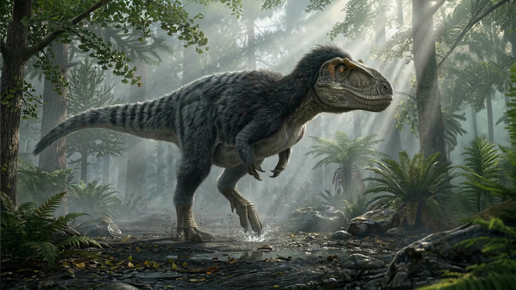 Yutyrannus huali | Tirano emplumado | 130 a 122 millones de años