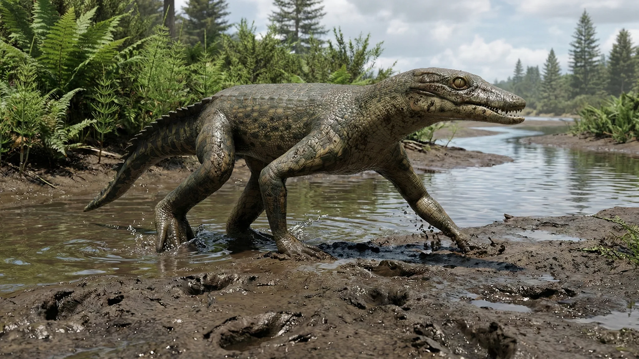 Araripesuchus gomesii | Cocodrilo de Araripe | 130 a 95 millones de años