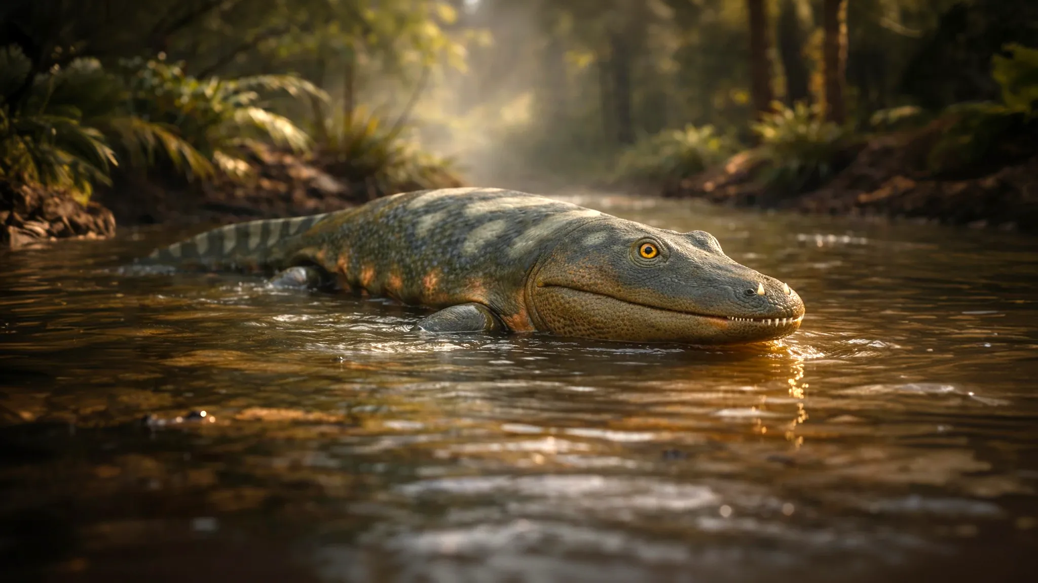 Mastodonsaurus giganteus | Mammoth-toothed lizard | 241 to 237 million years ago